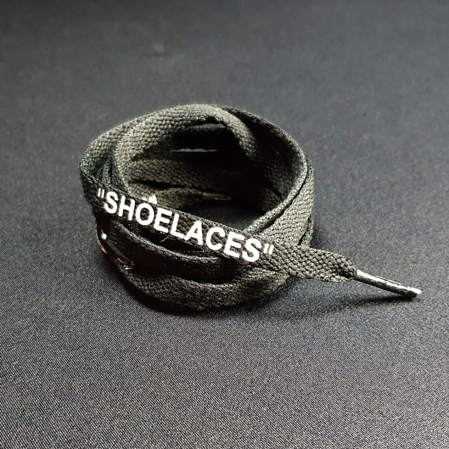 Les lacets OFF WHITE Noir. Montrez aux autres ce qu est le style